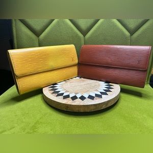 Vintage LV Epi wallet bundle